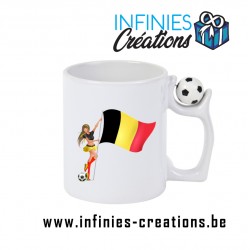 Belgique/femme -  Mug foot