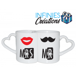 Mug pour couple-  Mrs/Mr
